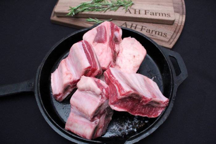 Natural short ribs specialty cut beef